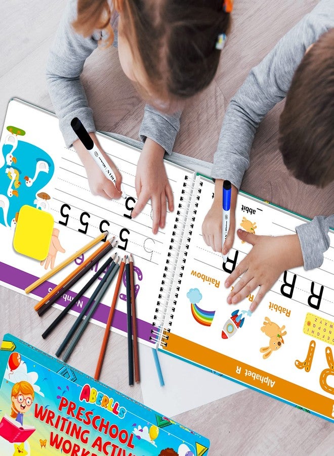 ABERLLS Handwriting Practice Book for Kids, Toddler Preschool Learning Activity for 3 4 5 Year Old, Kindergarten Educational Toys, Montessori Toys Learn Number Letters/ Shapes/ Animal/ Sight Words Workbook - Image 3